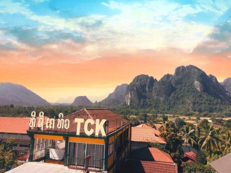 Vang Vieng Ruby Backpackers Hostel Exterior foto